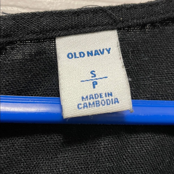 Old Navy | Black | Ruffle | Linen Blend |Sleeveless | Cropped | Romper  | Size S - Picture 6 of 16